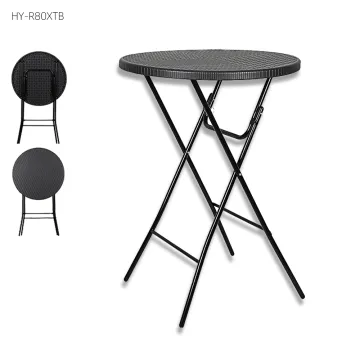 Hot Sale Rattan Side Plastic Wicker Coffee Bamboo Chairs & Folding Tables