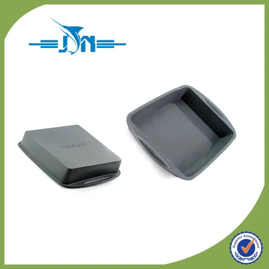 Silicone Kitchen Red Square Bread Cake Chocolate Pizza Mold Baking Pan