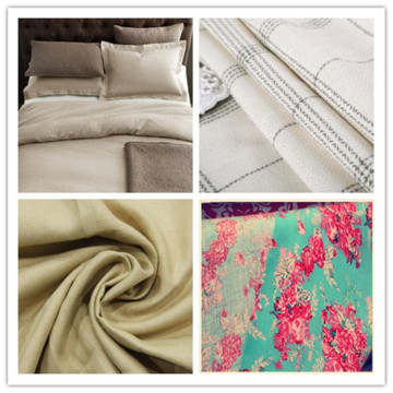 print and dyed 100%linen,linen cotton and linen viscose fabric wholesale