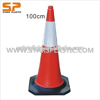Reflectorize Orange Traffic Cone /100cm PE Colorful Safety Cone