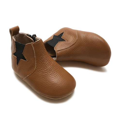 Star Unisex Baby Cheelsea Leather Boots