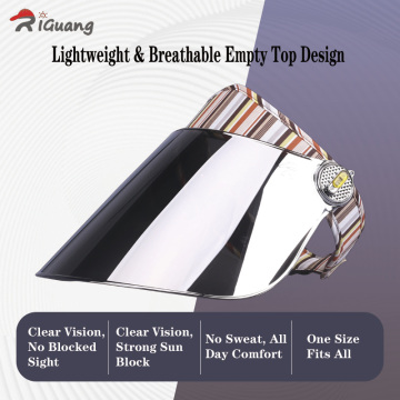 Open-Top Visor with Excellent Airflow for Sunny Days