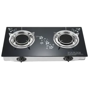 Tempered Glass 2 Burner Stove Gas Cooktop Infrared Burner Lpg Gas Cooker Stove