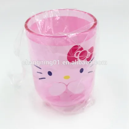 DIY cup Plastic Cartoon cat cup/Tooth brushing cup
