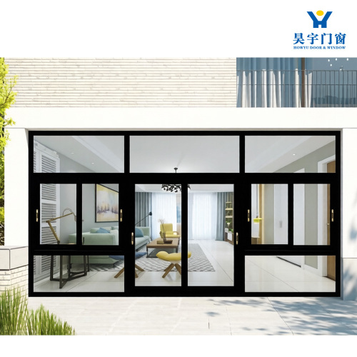 Минималистская алюминиевая оконная система с гладкой узкой рамой