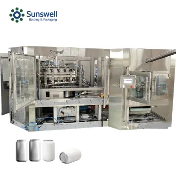 Automatic beer can filling and sealing machine