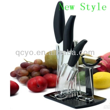 New style acrylic high quality fruit knife display stand