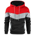 Men's Novelty Color Block Pullover Fleece Hoodie