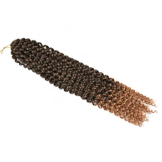 18inch Passion Twist Hair Blonde Water Wave Bohemian Braid Crochet Hair Braiding Synthetic Hair Extension