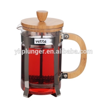 Hot sale Bamboo Lid Travel French Press