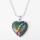 7 & Seven Chakras Gemstone Green Aventurine Heart Pendant Necklace