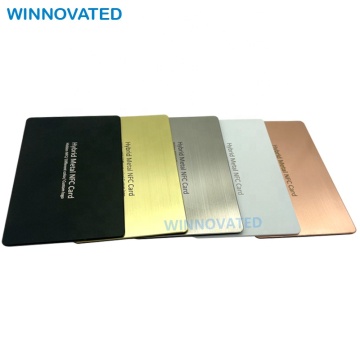 Laser Engraving RFID NFC Magnetic Stripe Metal Business Card - Blank with NFC