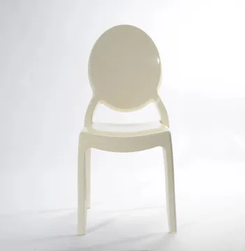 White Plastic Acrylic Resin Wedding Chairs - Victoria Sofia Ghost Chairs