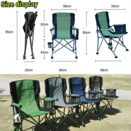 Portable Low-Cost Foldable Camping and Picnic Chair for Outdoors and Fishing