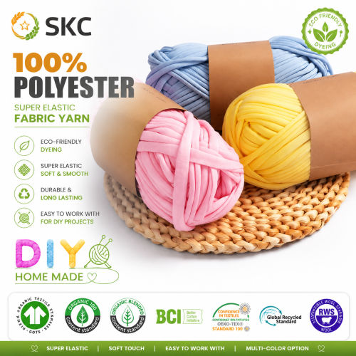OEM ODM Polyester Kumaş Melanj İplik Çevre Dostu Boyama Aşınmaya Dayanıklı Yüksek Mukavemetli Uster Test Edilmiş Süper Dikiş Nakış