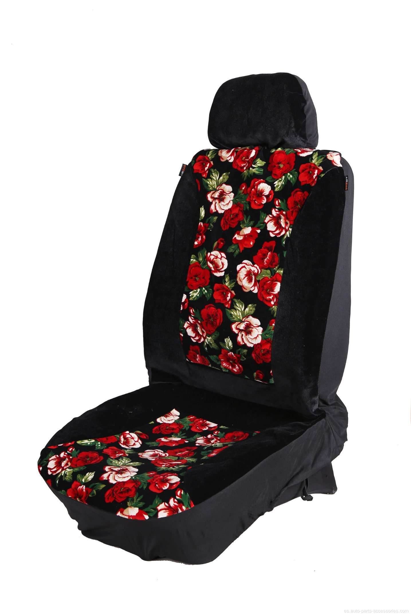 Coloque la cubierta del asiento del par de pares de tela plana (rojo)