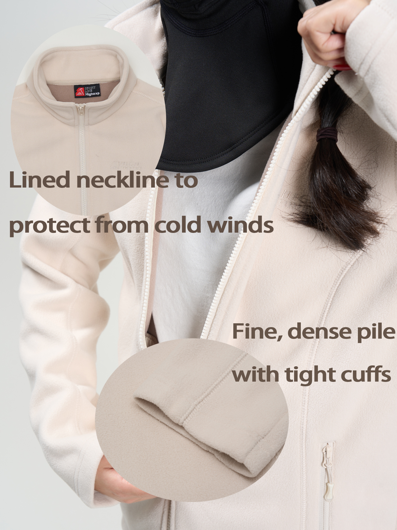 fleece jacket collar