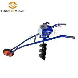 Hand push Earth Auger ground drill digger machine
