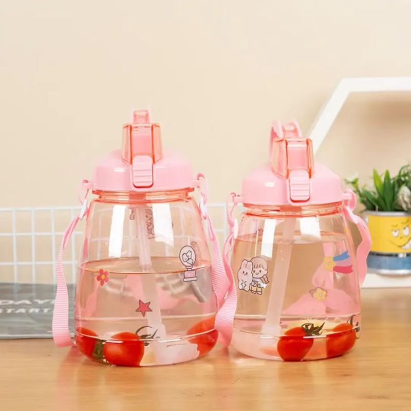 Cute Flip - top Big - belly Straw Cup