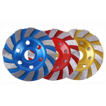 Professionele 100 mm diamant turbo rij rijbeker slijpwiel voor het afwerking van het steenoppervlak en het slijpen