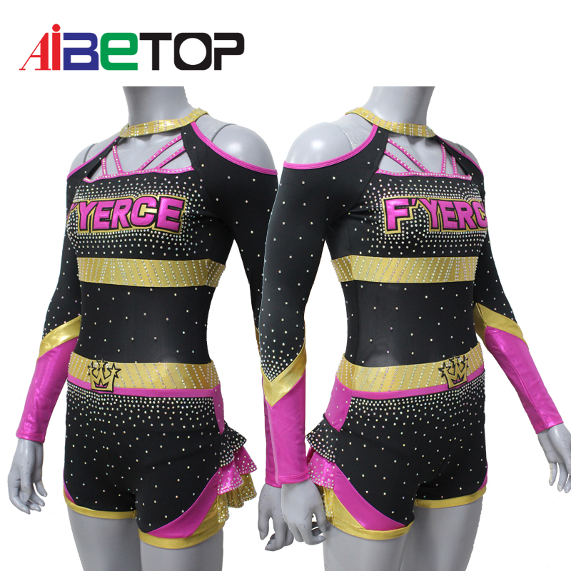 Custom Cheer Dance Team Clothes All Star Cheerleading Uniforms2
