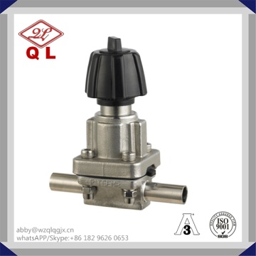 Valve à membrane sanitaire en acier inoxydable 304 / 316L