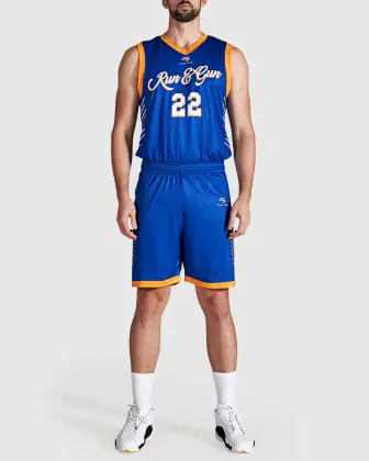 Custom Blue Basketball Uniform Set: OEM ODM Sublimation Jerseys