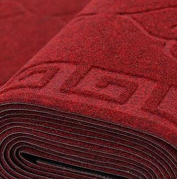 Wholesale embossed polyester floor outdoor indoor mat