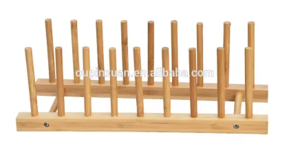 Home Basics Bamboo dish drainer Dish Rack
