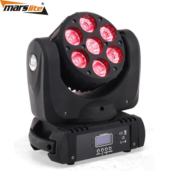 Pro DJ Lights: 7 x 18W RGBWA UV 6-IN-1 Sharpy Moving Head Lights for Sale