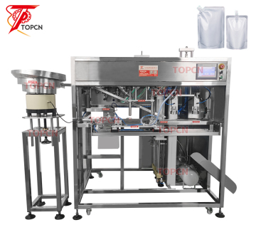 Pouch Pouch Packer: منظفات سائلة ومايونيز و Ketchup و Juice و Shampoo و Lotion Filling and Casping Machine