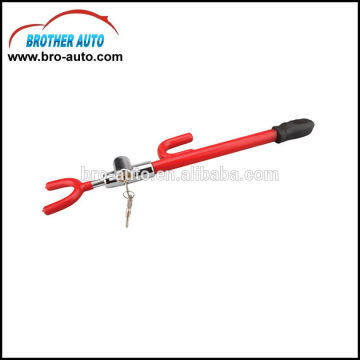 High quality stainless steel standard size 3key car steering wheel lock with CE steering wheel car lock