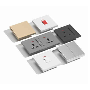 Yunduo 86 Type PC Golden Panel Multi-Switch Socket with Light