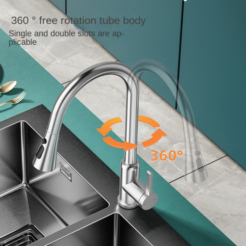 Stainless Steel 360-Degree Pull Down Kitchen Sink Fauset