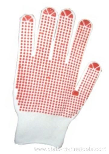 Cotton Working Gloves Non-slip Dots