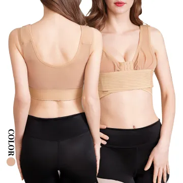 Front Closure Yoga Bra for Post Surgical Recovery and Compression Shapewear