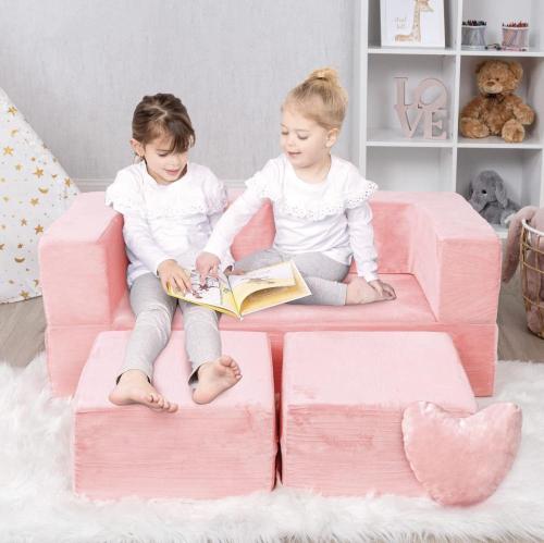 Plush Kids Couch Modułowy materac Sofa dla dzieci