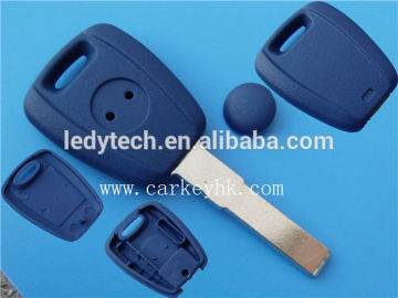 Blue color Auto key car keys wholesale Fiat key transponder cover case blanks can put ceramic and TPX2 chip with SIP22 blade