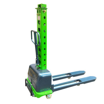 Portable Full Electric Self-Loading Stacker for 500kg to 1000kg Capacity and 0.6-1.6m Lift Height