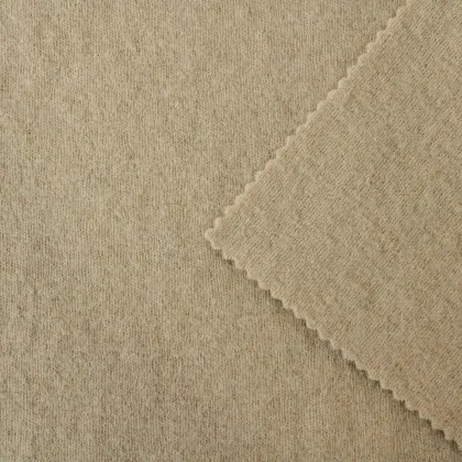 Breathable 100 Wool Fleece Tweed Fabric