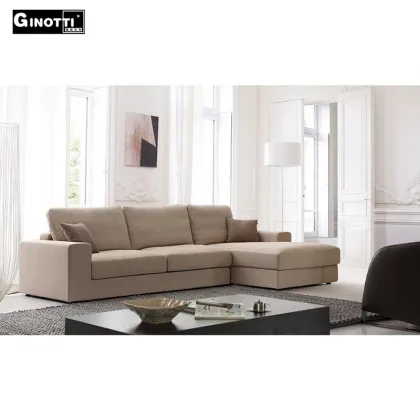 Luxury italian flexform style unique fabric sofa