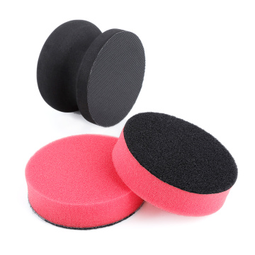 SGCB รถ Hand WAX Applicator Pad ชุด 3 นิ้ว Dia ฟองน้ำยาง Dressing Applicator Pad พร้อม Grip ยาง Shine Compound Applicator Pad