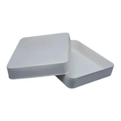 Custom biodegradable cross cutting pulp molded box