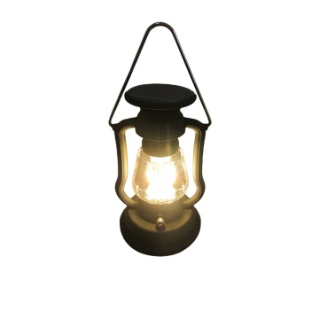 Rechargeable Solar LED Vintage Horse Lamp - Tungsten Flashlight for Camping