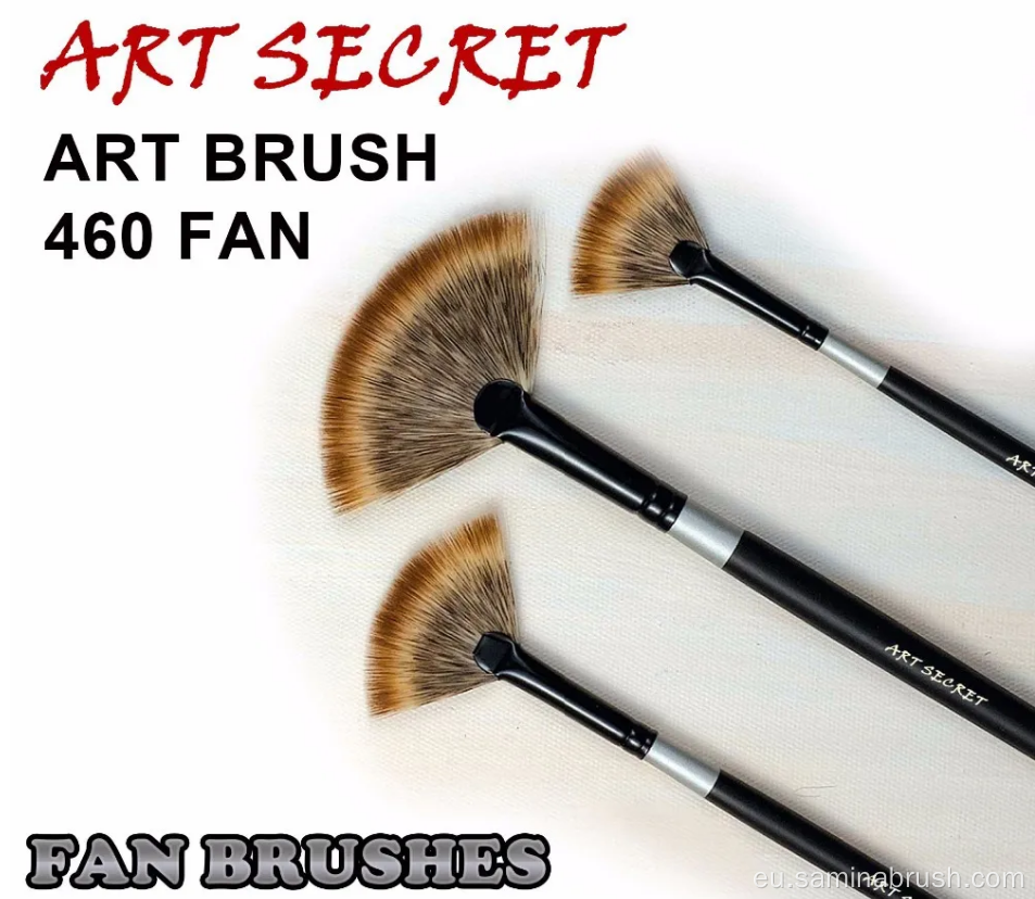 Fan Art Pintura Brush Watcoolorerako