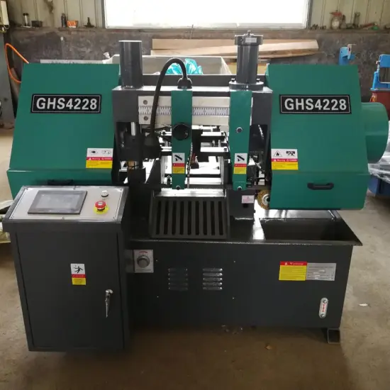 Automatic CNC Band Saw Cutting Machine GHS4228/GHS4235 with PLC Controller - Factory Direct Best Price CE