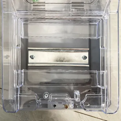 Transparent Electrical Energy Meter Box
