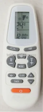 White and black A/C (air conditioner) remote control for brand