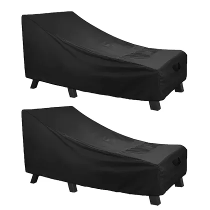 600D Waterproof Custom Size Terrace, Garden, Balcony Chaise Lounge Cover - Durable Outdoor Lounge Chair Protection