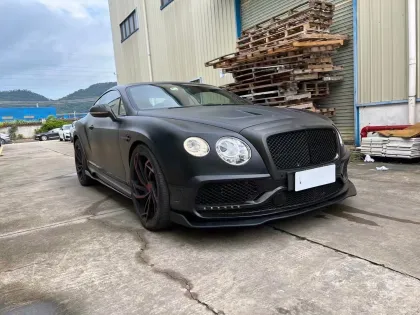 Bentley Continental Carbon Fiber Body Kit: MSY-Style Front, Rear Bumper, Spoiler, and Hoods